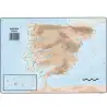 (504) SELVI MAPA MUDO FÍSICO DE ESPAÑA A4 -50U-