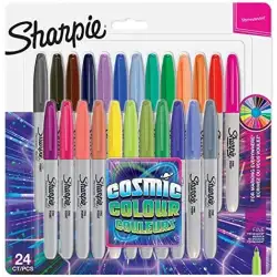 (2033672) SHARPIE MARCADOR PERMANENTE COSMIC FINE PUNTA REDONDA 0.9MM C/SURTIDOS BLÍSTER 24 UD