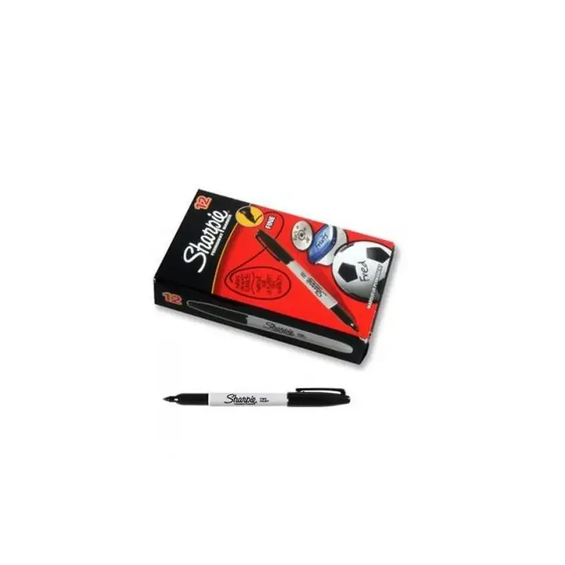 (S0810930) SHARPIE MARCADOR PERMANENTE FINE PUNTA REDONDA 0.9MM NEGRO