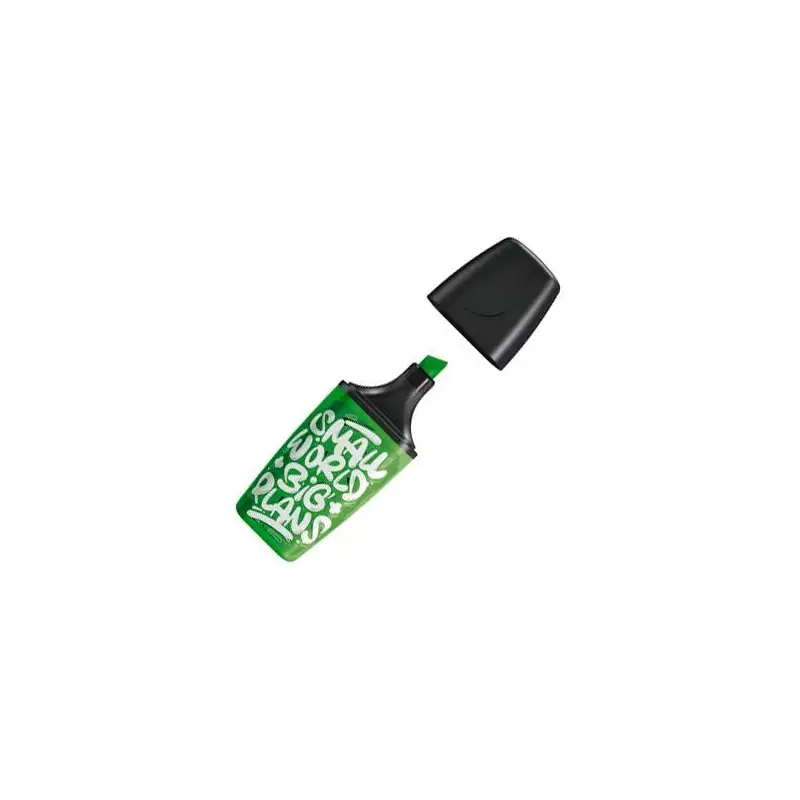 (07/33-10) STABILO MARCADOR FLUORESCENTE BOSS MINI "SMALL WORLD BIG PLANS" VERDE CAJA 10 UD
