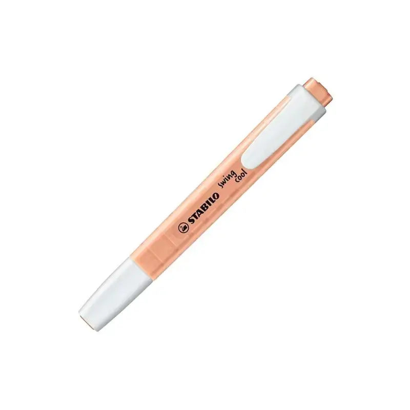 (275/126-8) STABILO MARCADOR FLUORESCENTE SWING COOL PASTEL MELOCOTÓN CAJA 10 UD