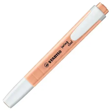(275/126-8) STABILO MARCADOR FLUORESCENTE SWING COOL PASTEL MELOCOTÓN CAJA 10 UD