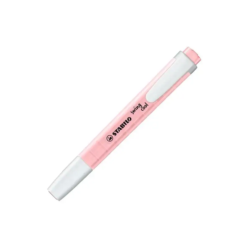 (275/129-8) STABILO MARCADOR FLUORESCENTE SWING COOL PASTEL ROSADO CAJA 10 UD