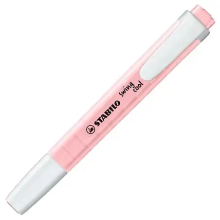 (275/129-8) STABILO MARCADOR FLUORESCENTE SWING COOL PASTEL ROSADO CAJA 10 UD