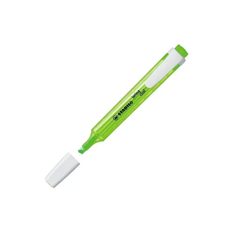 (275/133-8) STABILO MARCADOR FLUORESCENTE SWING COOL PASTEL CHISPA DE LIMA CAJA 10 UD