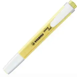 (275/144-8) STABILO MARCADOR FLUORESCENTE SWING COOL PASTEL AMARILLO CAJA 10 UD