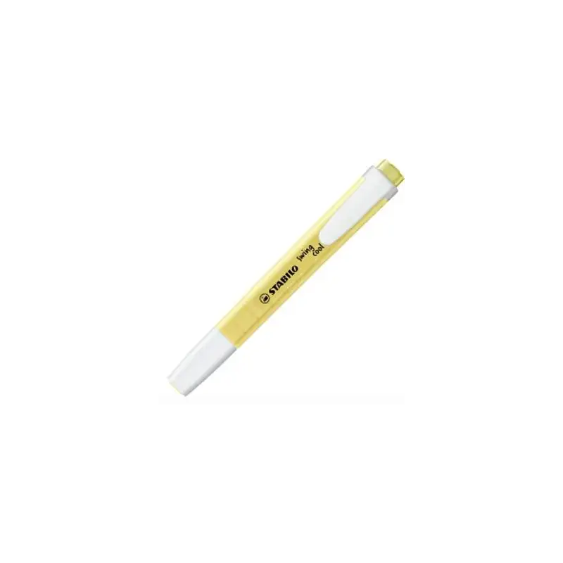 (275/144-8) STABILO MARCADOR FLUORESCENTE SWING COOL PASTEL AMARILLO CAJA 10 UD