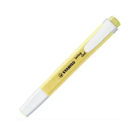 (275/144-8) STABILO MARCADOR FLUORESCENTE SWING COOL PASTEL AMARILLO CAJA 10 UD