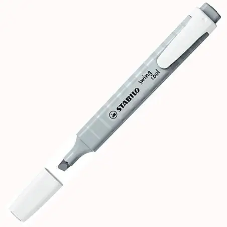 (275/194-8) STABILO MARCADOR FLUORESCENTE SWING COOL PASTEL GRIS POLVORIENTO CAJA 10 UD