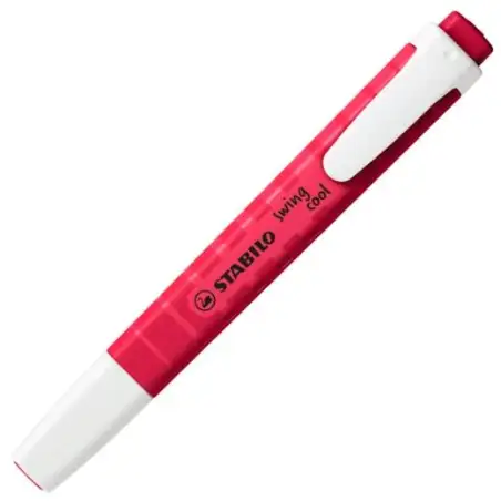 (275/250) STABILO MARCADOR SWING COOL NATURECOLORS WILDFLOWER ROJO BORGOÑA CAJA 10 UD