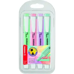 (275/4-08) STABILO MARCADOR FLUORESCENTE SWING COOL PASTEL C/SURTIDOS BLÍSTER 4 UD