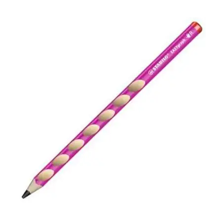 (322/01-HB) STABILO LÁPIZ GRAFITO EASYGRAPH PARA DIESTROS HB ROSA CAJA 12 UD