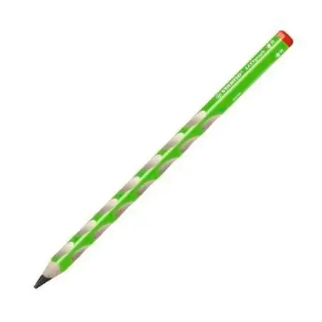 (322/04-HB) STABILO LÁPIZ GRAFITO EASYGRAPH PARA DIESTROS HB VERDE CAJA 12 UD