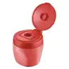 (4849/01-3) STABILO WOODY 3 EN 1 SACAPUNTAS CON DEPÓSITO Y TAPA ROJO