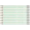 (4908/02-HB) STABILO LÁPIZ GRAFITO SWANO PASTEL HB CON GOMA VERDE CAJA 12 UD