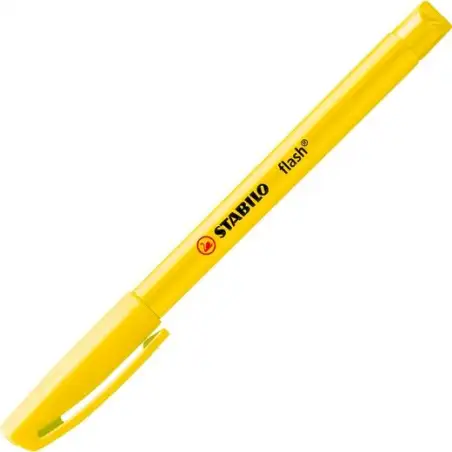 (555/24) STABILO MARCADOR FLUORESCENTE FLASH AMARILLO CAJA 10 UD