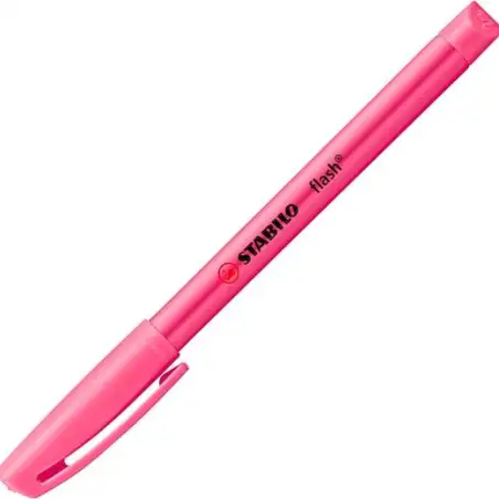 (555/56) STABILO MARCADOR FLUORESCENTE FLASH ROSA CAJA 10 UD