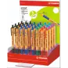 (6030/32-1) STABILO POINTBALL BOLÍGRAFO RETRÁCTIL RECARGABLE 6 COLORES SURTIDOS - EXPOSITOR DE 32U