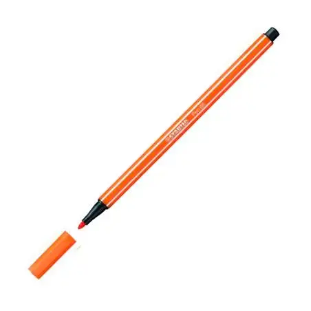 (68/30) STABILO ROTULADOR PEN 68 BERMELLÓN PALIDO CAJA 10 UD