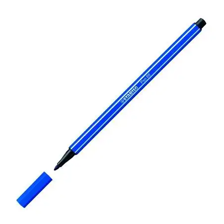 (68/32) STABILO ROTULADOR PEN 68 AZUL MARINO CAJA 10 UD