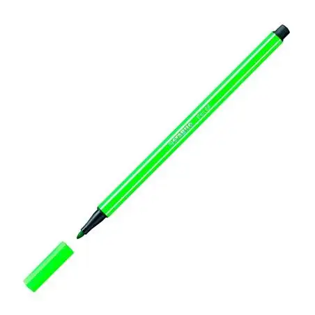 (68/43) STABILO ROTULADOR PEN 68 VERDE HOJA CAJA 10 UD