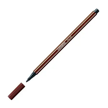 (68/45) STABILO ROTULADOR PEN 68 MARRÓN CAJA 10 UD