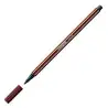 (68/45) STABILO ROTULADOR PEN 68 MARRÓN CAJA 10 UD