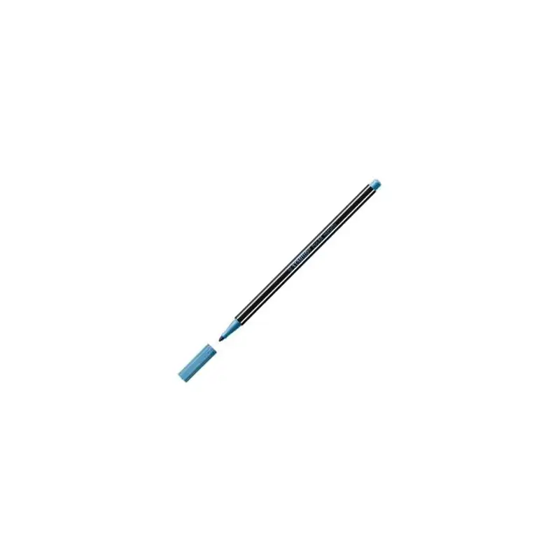 (68/841) STABILO ROTULADOR PEN 68 METALLIC AZUL METÁLICO CAJA 10 UD