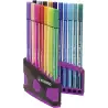 (6820-04-03) STABILO ROTULADOR PEN 68 COLORES SURTIDOS ESTUCHE PARADE ANTRACITA-ROSA 20 UD