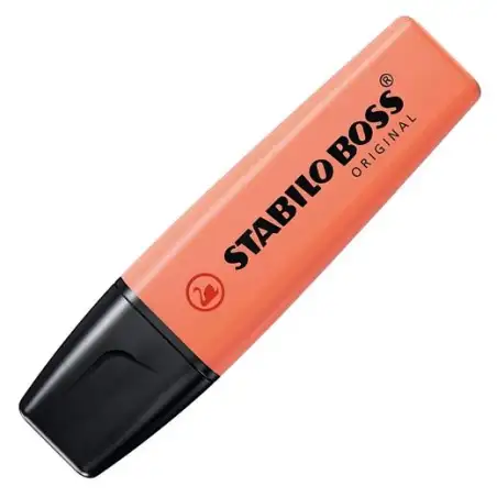 (70/140) STABILO MARCADOR FLUORESCENTE BOSS ORIGINAL CORAL MELOSO