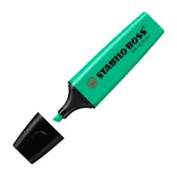 (70/51) STABILO MARCADOR FLUORESCENTE BOSS ORIGINAL AZUL TURQUÍ