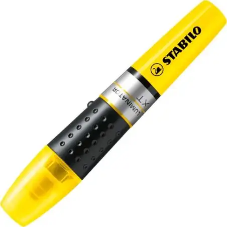 (71/24) STABILO MARCADOR FLUORESCENTE LUMINATOR AMARILLO CAJA 5 UD