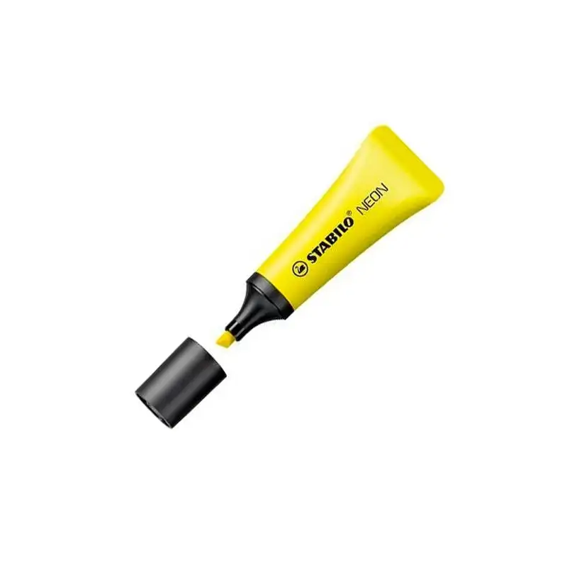 (72/24) STABILO MARCADOR FLUORESCENTE NEON AMARILLO CAJA 10 UD