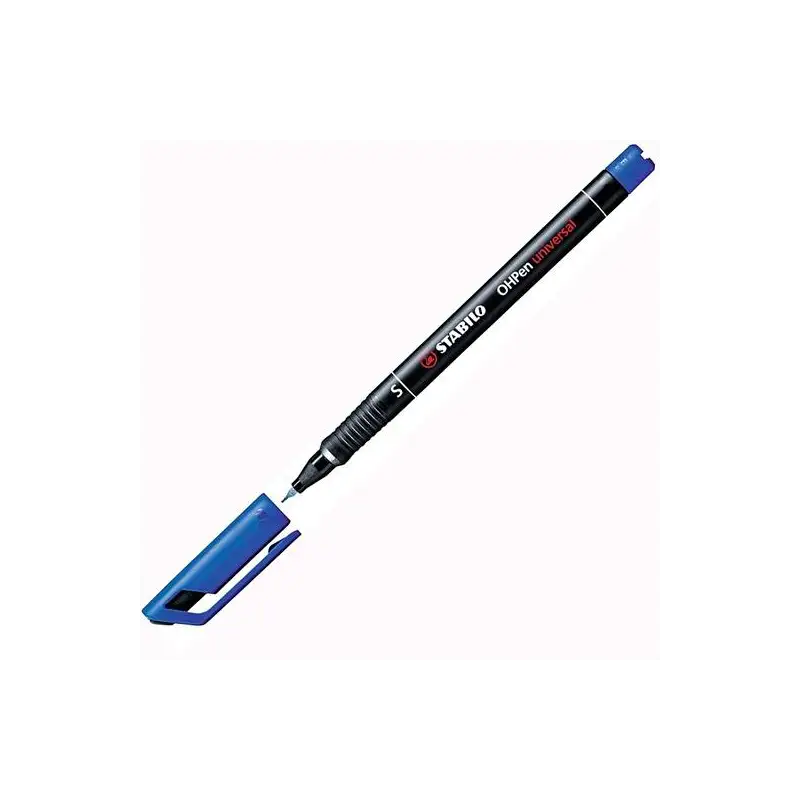 (841/41) STABILO MARCADOR PERMANENTE OHPEN UNIVERSAL S PUNTA SUPER FINA 0.4MM AZUL