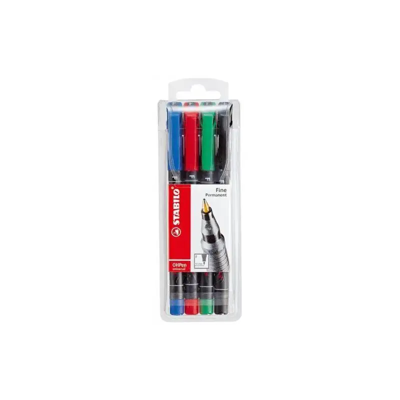 (842/4) STABILO MARCADOR PERMANENTE OHPEN UNIVERSAL F PUNTA FINA 0