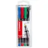 (842/4) STABILO MARCADOR PERMANENTE OHPEN UNIVERSAL F PUNTA FINA 0