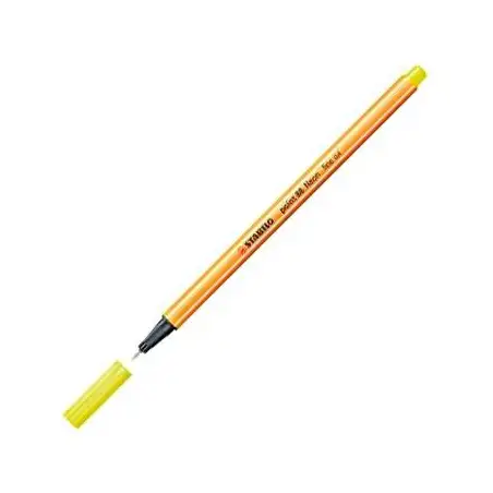 (88/024) STABILO ROTULADOR POINT 88 AMARILLO NEÓN CAJA 10 UD