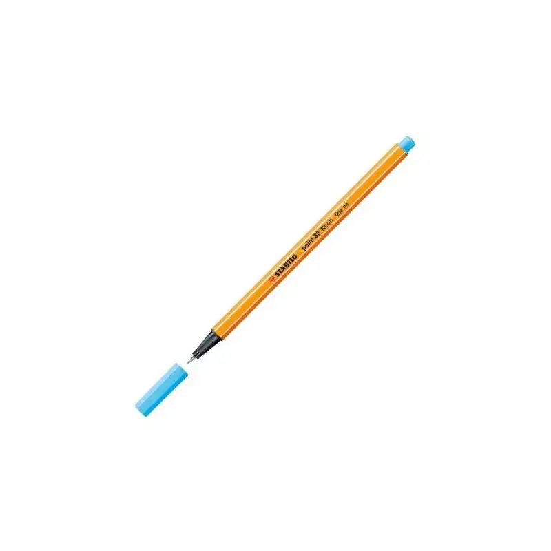 (88/031) STABILO ROTULADOR POINT 88 AZUL NEÓN CAJA 10 UD