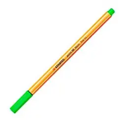(88/033) STABILO ROTULADOR POINT 88 VERDE NEÓN CAJA 10 UD