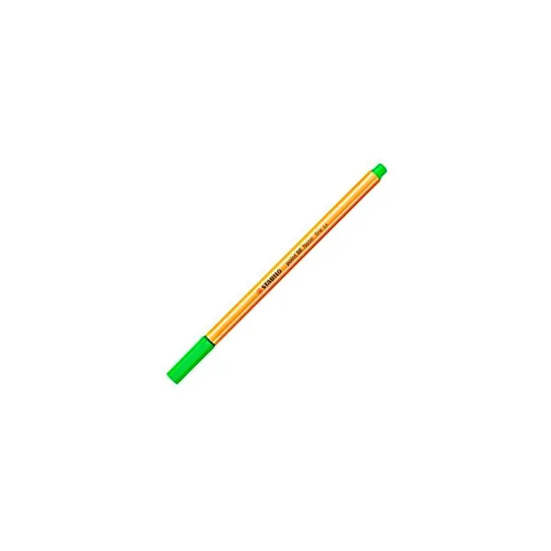 (88/033) STABILO ROTULADOR POINT 88 VERDE NEÓN CAJA 10 UD