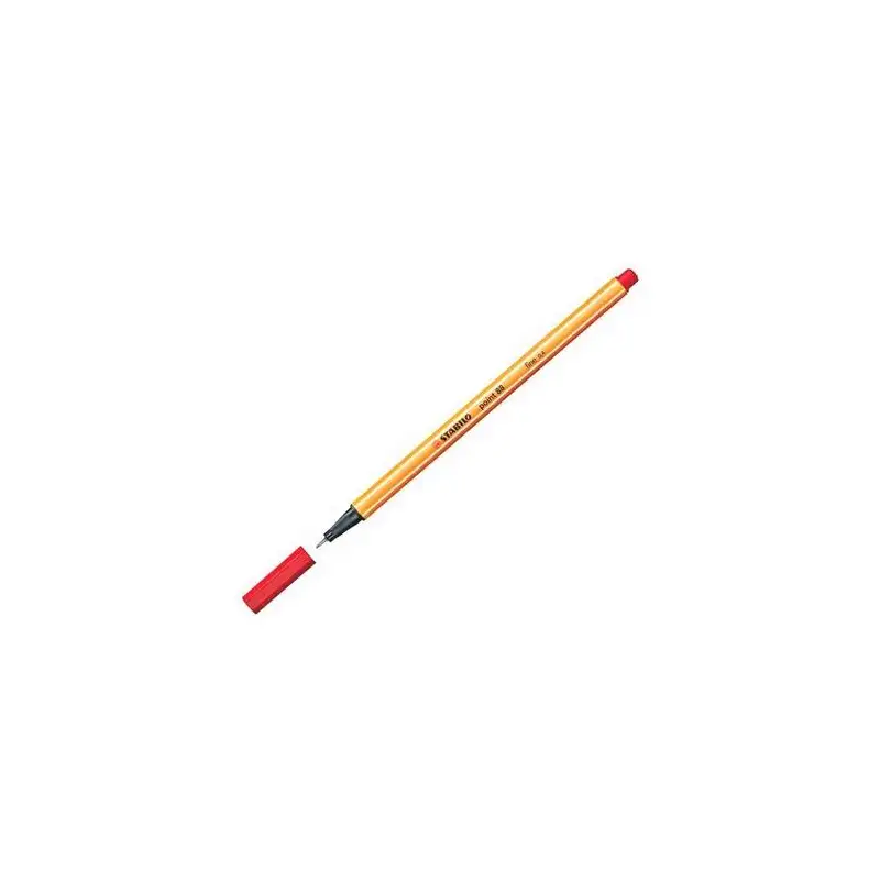 (88/040) STABILO ROTULADOR POINT 88 ROJO NEÓN CAJA 10 UD