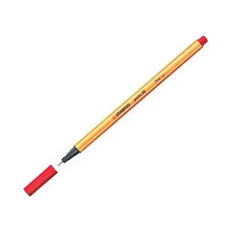 (88/040) STABILO ROTULADOR POINT 88 ROJO NEÓN CAJA 10 UD