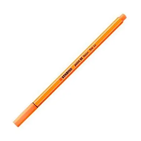 (88/054) STABILO ROTULADOR POINT 88 NARANJA NEÓN CAJA 10 UD