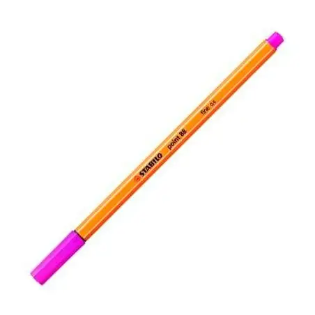 (88/056) STABILO ROTULADOR POINT 88 ROSA NEÓN CAJA 10 UD