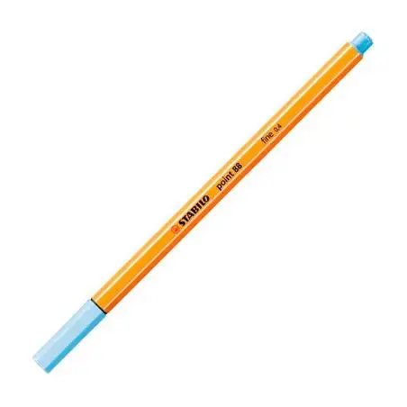 (88/11) STABILO ROTULADOR POINT 88 AZUL HIELO CAJA 10 UD