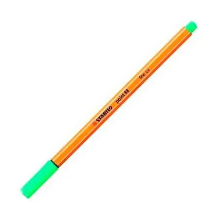 (88/13) STABILO ROTULADOR POINT 88 VERDE HIELO CAJA 10 UD