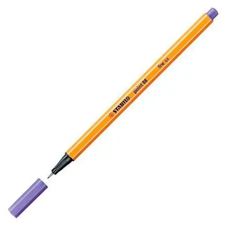 (88/17) STABILO ROTULADOR POINT 88 MALVA CAJA 10 UD