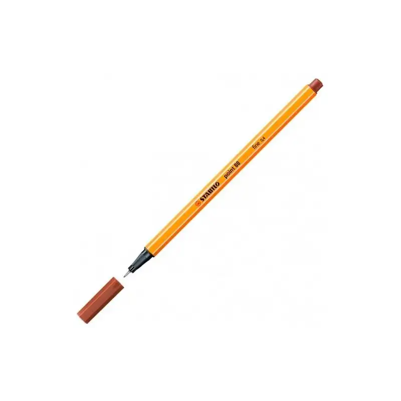 (88/38) STABILO ROTULADOR POINT 88 SANGUINA CAJA 10 UD