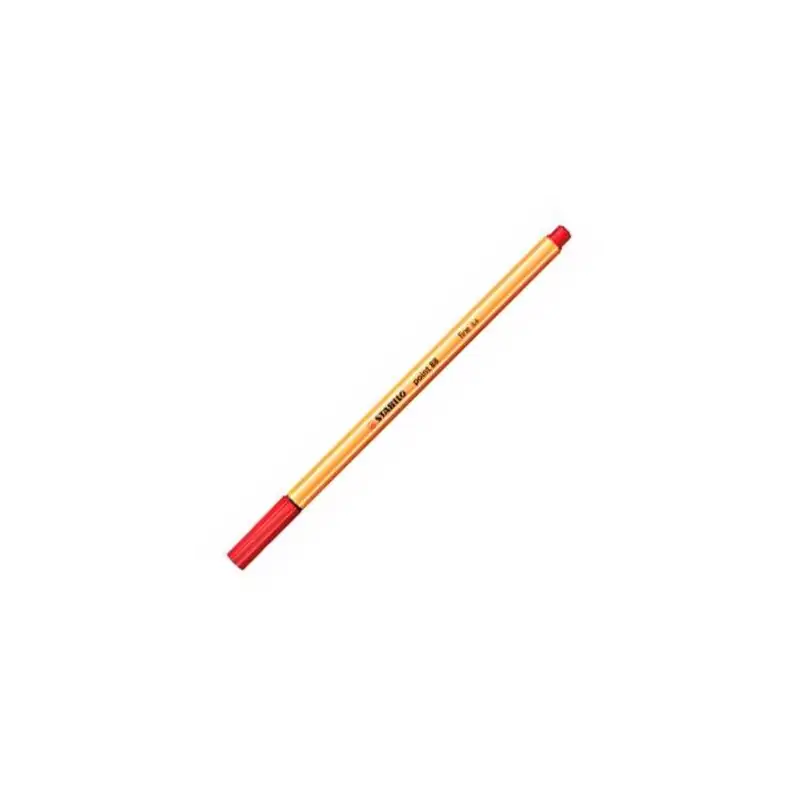 (88/40) STABILO ROTULADOR POINT 88 ROJO CAJA 10 UD