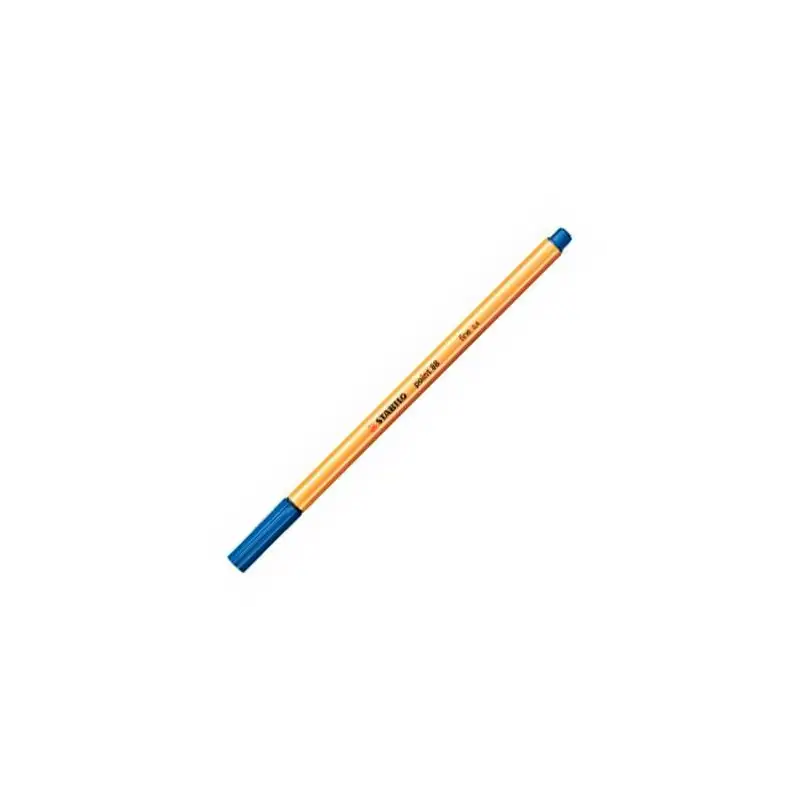 (88/41) STABILO ROTULADOR POINT 88 AZUL CAJA 10 UD